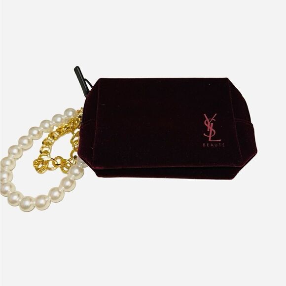Ysl velvet makeup travel evening bag - Picture 5 of 8